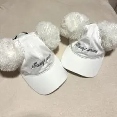 【ディズニー】ポンポンが付いたキュートなキャップ２つ