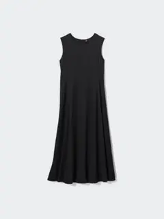 ユニクロ　ウルトラストレッチエアリズムワンピース　S ブラック　新品