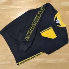 JACKBUNNY トレーナー ブラック/イエロー