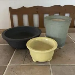 多肉鉢、盆栽鉢、観葉植物、植木鉢　3個セット　ガーデニング