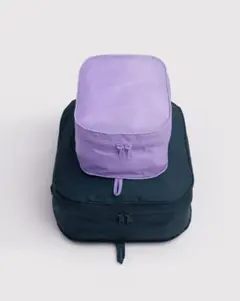 "BAGGU" クロッカスミックス柄 パッキング キューブ セット　新品のサムネイル