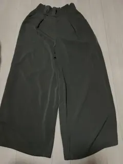 ワイドパンツ　カーキ　FREESIZE