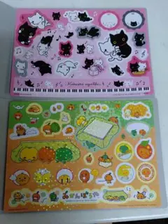 サンエックス　ガシャポン　シール　くつしたにゃんこ　みかんぼうや