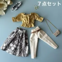 636／22cmドール服コーディネート7点セット