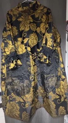 オケージョンドレス 黒 ゴールド お呼ばれドレス(匿名配送)