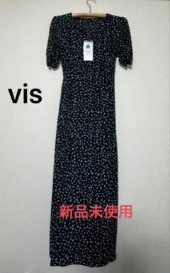 ViS 総柄ワンピース ブラック 新品未使用のサムネイル
