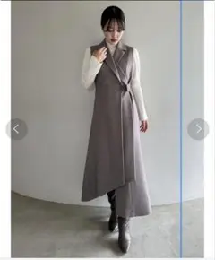 ルシェルブルー　レザージレ　ワンピース　ジップ　ファスナー　ふじあみ　黒　ドレス ルシェルブルー レザージレ ワンピース ジップ ファスナー ふじあみ 黒