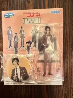 柊*様 名探偵コナン セガラッキーくじ　F賞アクスタ上原由衣　J賞缶バッジセット