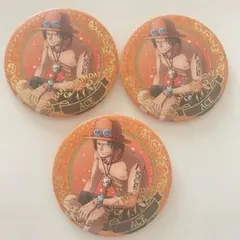 ONEPIECE エース バースデージュエリー缶バッジ 3つセット
