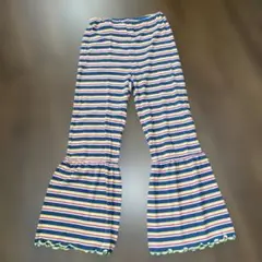 momotaro様専用 jonnlynx ボーダー柄 フレアパンツ コットン - メルカリ