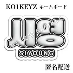 朴視營 パクシヨン KO1KEYZ ぷっくり風うちわ文字 ネームボード 1のサムネイル