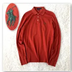 現行QRコード✨ポロラルフローレン 長袖 ポロシャツ ポニー メンズ M 美品