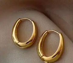 【1周年感謝祭】第45弾✨超お得✨300円！ゴールドフープイヤリング