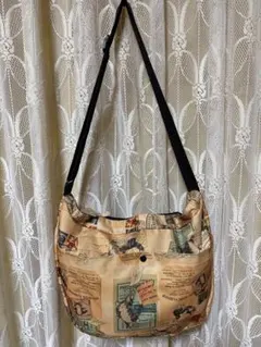猫のダヤン　切手柄ショルダーバッグ