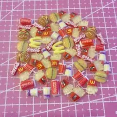 ネイルパーツ☆50個以上☆ファーストフードミックス