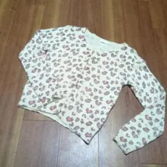 アンゴラ❤Kawaii Pretty ヒョウ柄 長袖カーディガン