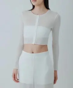 yo biotop sheer tight skirt white 1 - メルカリ