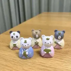 ※ナチュラルキッチン　ひな祭り　ひな人形オブジェ　クマ　三人官女　置物　桃の節句