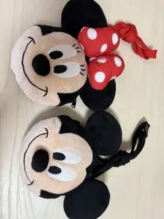 ミニーマウス ミニーマウス　ポシェット　首掛け　ディズニー　ぬいぐるみポシェット