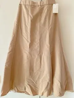 Grove ベージュ フレアスカート プリーツデザイン　未使用品