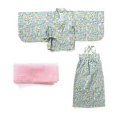 花柄　浴衣 100cm アプレレクール