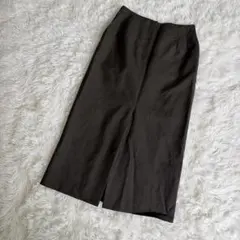 Demi-Luxe BEAMS ロングタイトスカート カーキ　38のサムネイル