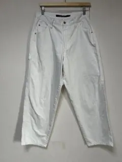 niko and... ニコアンド コットンペインターパンツ ホワイト サイズ3
