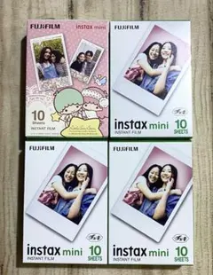 希少　キキララ　富士フィルム　チェキフィルムinstax mini 10枚4箱