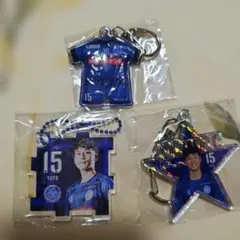 水戸ホーリーホック　 長尾優斗選手サッカーキーホルダーセット