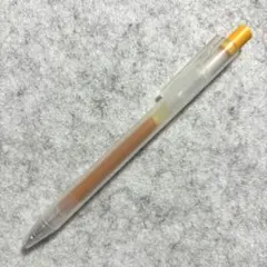【廃盤】さらさら描けるゲルインキボールペン　ノック式　イエローのサムネイル