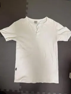 AVIREX 半袖 ヘンリーネック ワッフルTシャツ ホワイト Lサイズのサムネイル