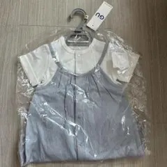 最終価格【新品未使用】GU ベビー サロペット風ロンパース カバーオール 80