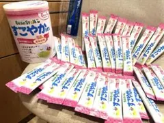 すこやか大缶1缶８００g+スティック43本+つよいこ1本+雪印調乳スプーン1本