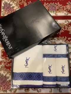 イブサンローラン タオルセット 綿100% イヴサンローラン YSL 2枚