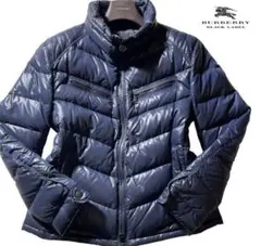 極美品✨特大LLサイズ✨バーバリーブラックレーベル　ライダースダウンジャケット