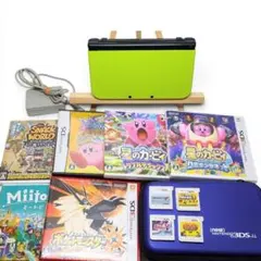 美品 New Nintendo 3DS LL ライム×ブラック ウルトラサン