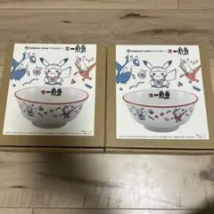 一風堂 ピカチュウ ポケモンセンターフクオカ 箸 レンゲ ミニどんぶり