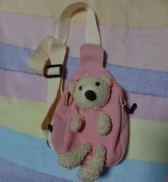 クマのぬいぐるみ型バッグ ピンク