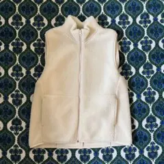 無印良品　ボアフリースベスト　Mサイズ ホワイト