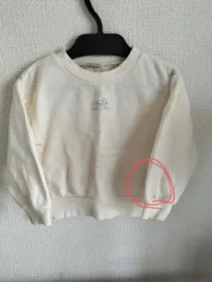 アイボリー 長袖トレーナー