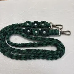 G スマホショルダーハート編みストラップ135cm