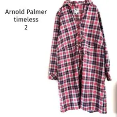 アーノルドパーマー チェック柄シャツワンピース 紐付き✨