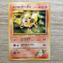 カツラのガーディ ポケモンジム第3弾 グレンタウンジム カツラ - メルカリ