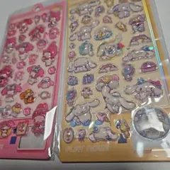 ウォーターマイメロ、クロミシナモンボンボンドロップシール２枚セット　43