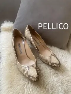 PELLICO(ペリーコ)パイソン イタリア製パンプス 38のサムネイル