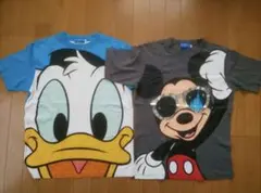 1/2限定価格★ドナルドダック・ミッキーマウス Tシャツ 2枚セット
