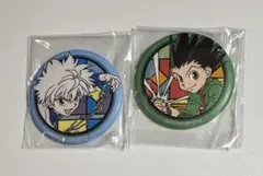 HUNTER×HUNTER 和紙缶バッジ ゴン キルア