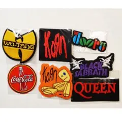 アメキャラ　アイロンワッペン　Queen ブラックサバス　バラ売り　No.7