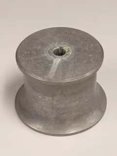 海上自衛隊砲弾76mm艦砲薬莢灰皿 76/62 刻印雷管有ブラスト仕上げ 