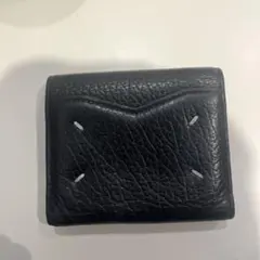 Maison Margiela ブラック三つ折り財布